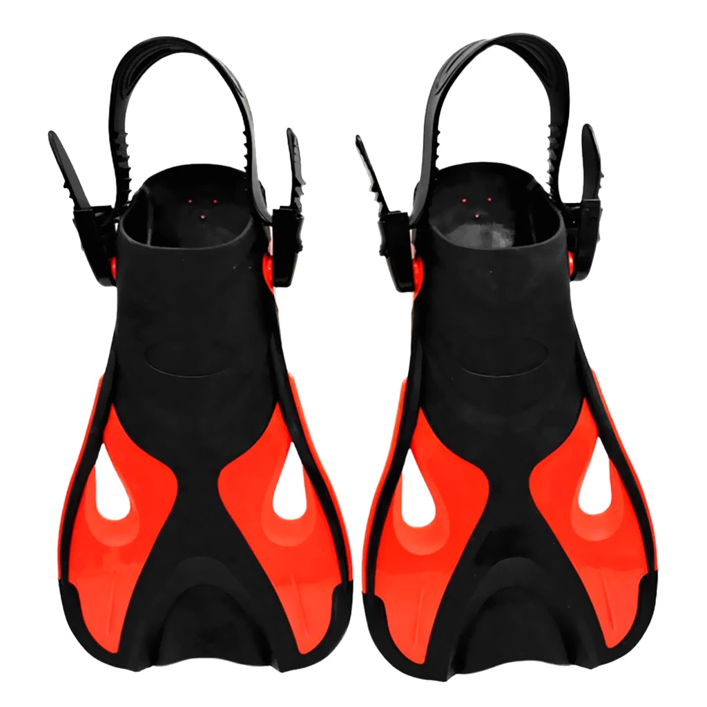 1 Pair Portable Swim Fins Adjustable Snorkeling Scuba Diving Training