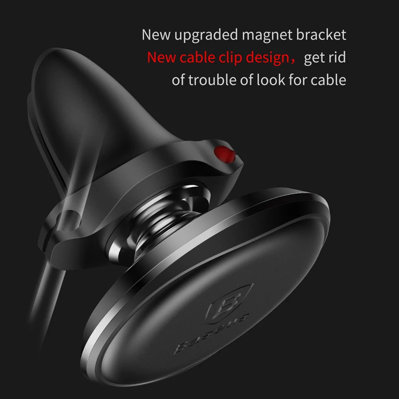 Baseus حامل هاتف السيارة المغناطيسي حامل هاتف محمول العالمي حامل ل فون سامسونج سيارة الهواء تنفيس دعامة لجهاز التثبيت مكتب ملصقا
