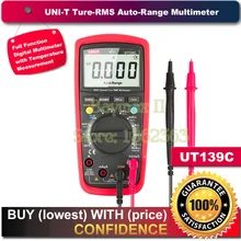 UNI-T UT139C Правда RMS 2.6 «ЖК-Цифровой Мультиметр Электрический Портативный Тестер Multimetro LCR Метр Амперметр Multitester