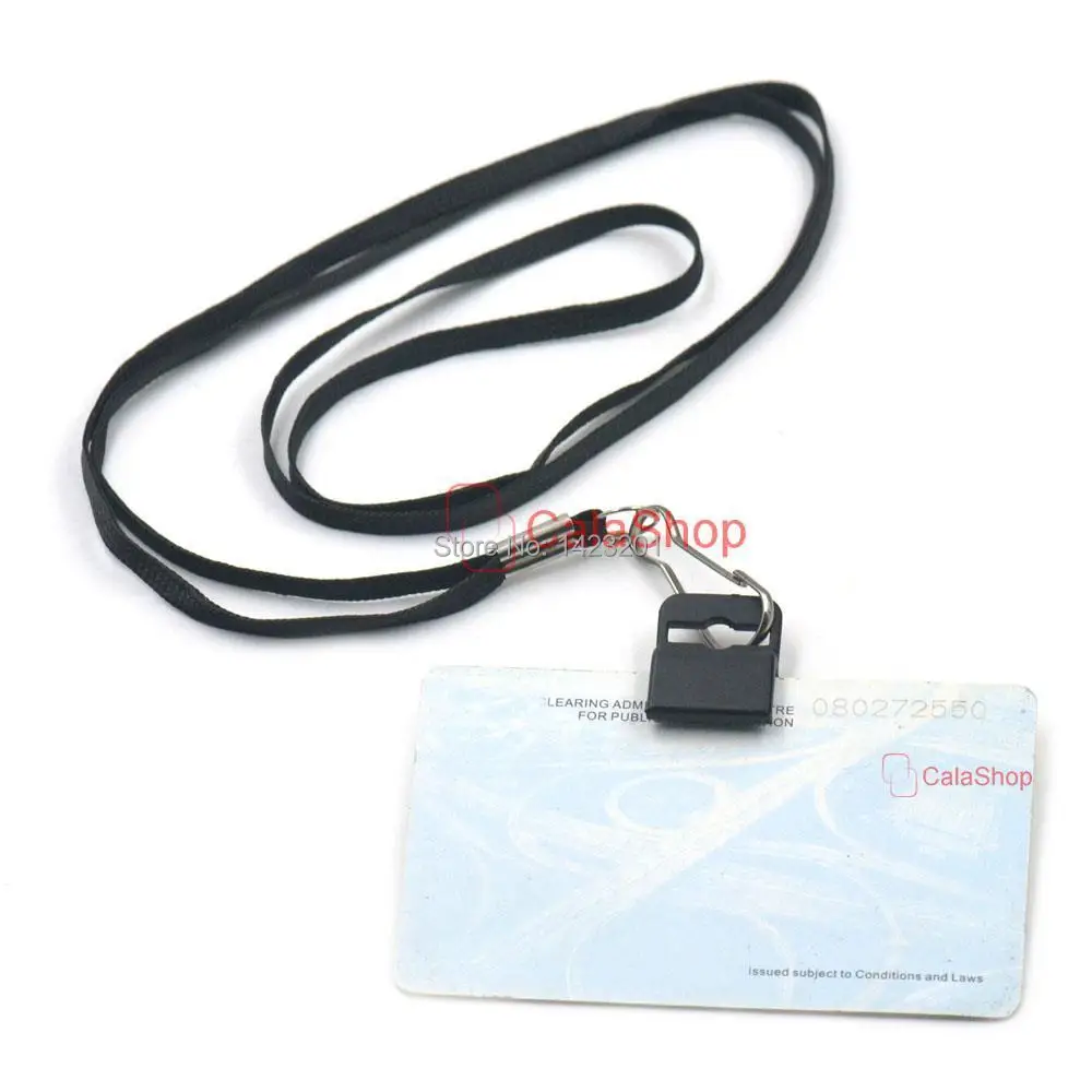 5 Pcs / Lot Plastic Black Gripper ID Badge Card Holder Clamp With