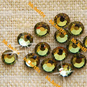 

GENUINE Swarovski Elements ( ss8 , 2.3-2.5mm ) ( 720 pieces ) Tabac ( TAB ) Iron on 8ss Flatback Crystal Hotfix Rhinestones