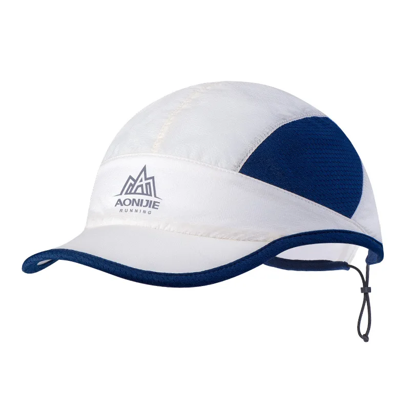 AONIJIE легкий летний солнцезащитный козырек шляпа Спорт Пляж Гольф Рыбалка марафон с регулируемым шнурком анти УФ быстросохнущая - Цвет: Blue