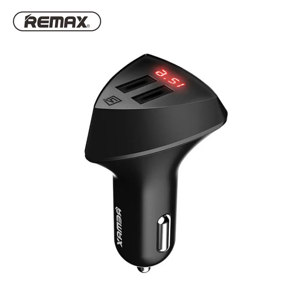 Автомобильное зарядное устройство с двумя USB портами 3 1 А 5 В со светодиодным