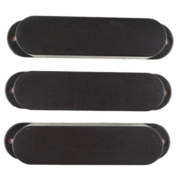 

Black Closed Single Coil Pickup Covers For Strat Electric Guitar