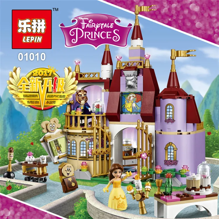

LEPIN Girls Friends Princess Belle's Enchanted Castle Beauty and the Beast Building Blocks Model Set bricks toys for children