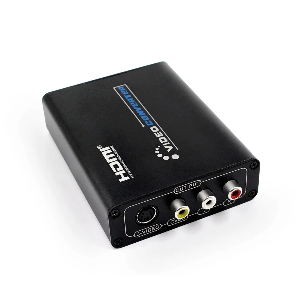 Конвертер HDMI в композитный/AV S Video 5 шт. RCA CVBS/L/R адаптер конвертер видео PAL/NTSC CVBS/S