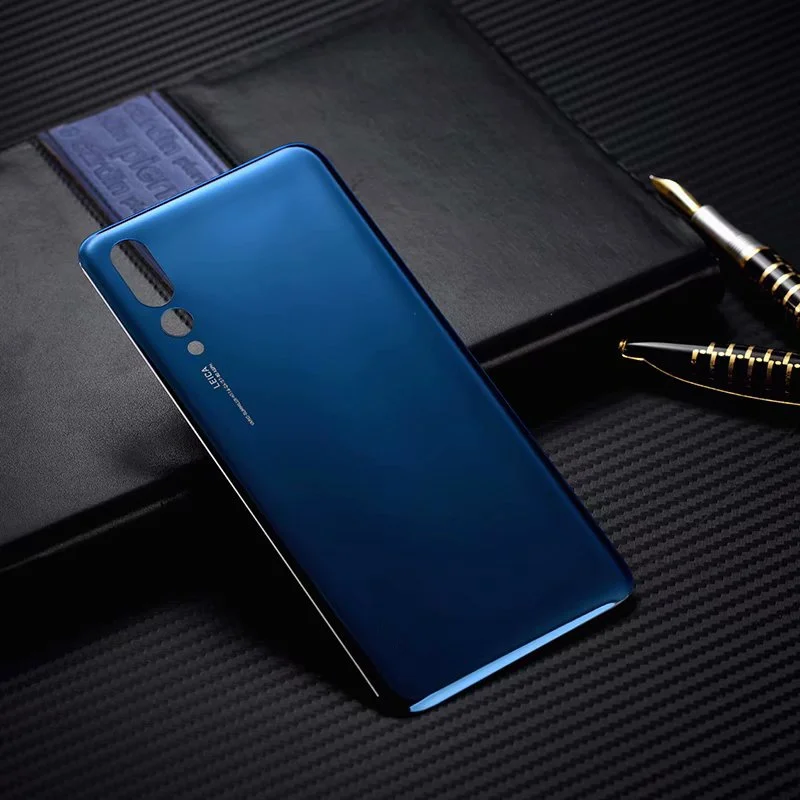Для huawei P20 Pro стеклянная задняя крышка батарейного отсека для huawei P20 Pro Корпус задней двери Задняя крышка Запасные части+ клей 3M