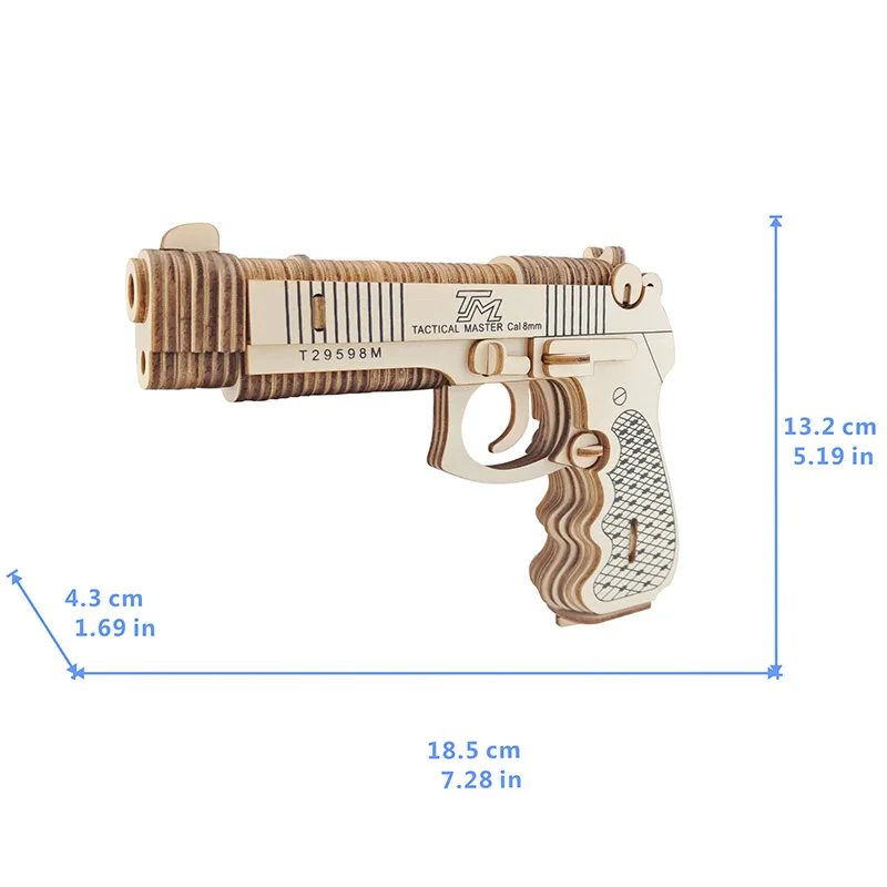 DIY AK47/M4A1/карабины/Револьвер пулемет Модель 3d деревянная головоломка игрушечный пистолет детский Набор для творчества ручная работа деревянная игрушка для подарков - Цвет: Type 2