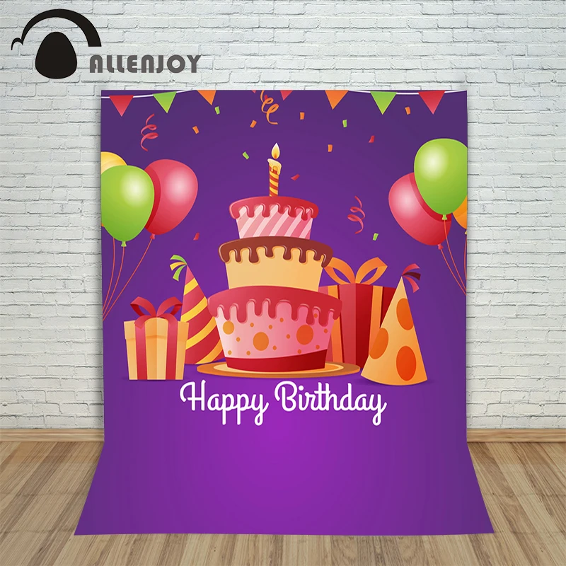 Us 972 30 Offlatar Belakang Foto Vinyl Foto Ulang Tahun Undangan Kue Hadiah Balon Photocall Digital Printing Studio Fotografi Prop In Background