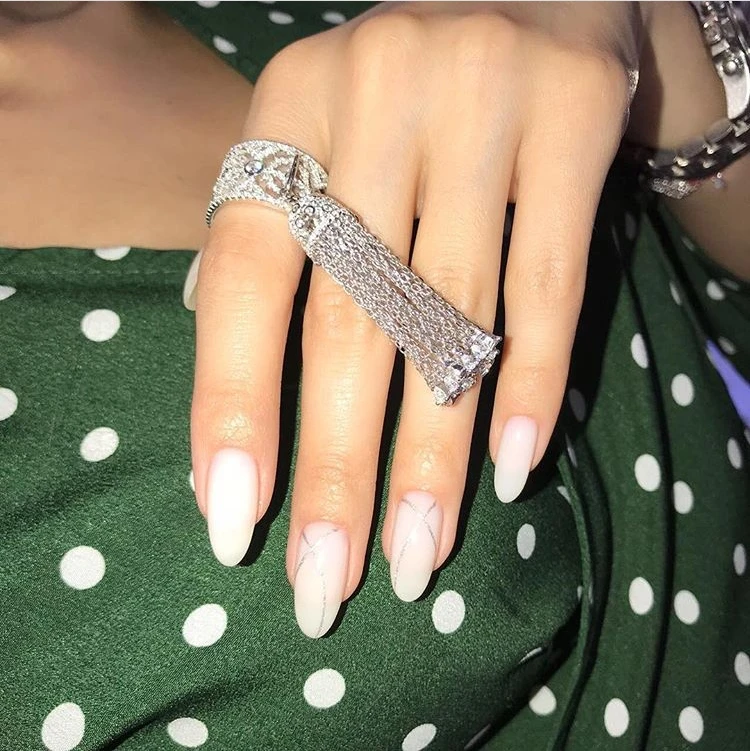 

Luxury KO Design 925 Sterling Silver Tassel Finger Ring Hollow Women Elegant Sun Star Tassel Wedding Jewelry Fine Jewelry