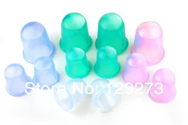 

Natural Silicone Suction Cupping 12 Cups Suction Cupping Therapy Vacuum Cupping Set Cupping Massage