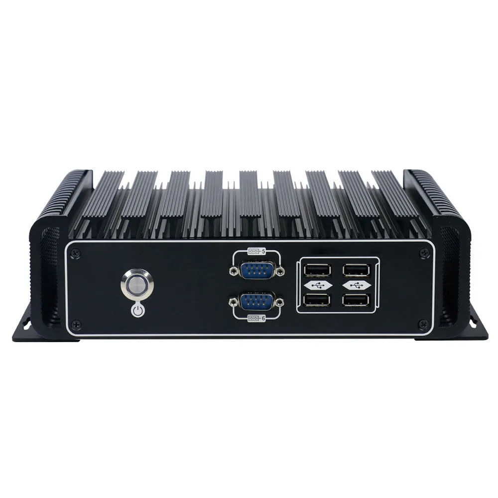 Встраиваемый промышленный ПК Yanling без вентилятора Intel Skylake core i3 6100u dual nic mini itx