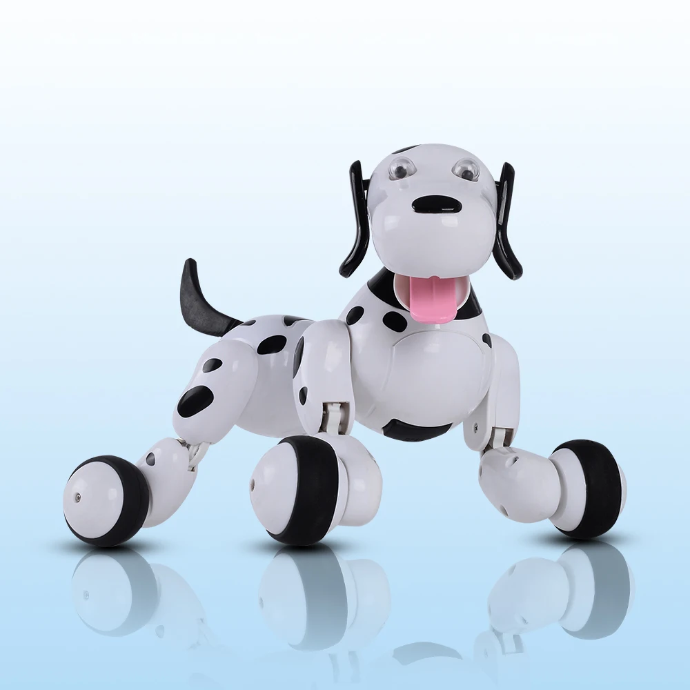 Прекрасный 777-338 RC робот умная собака 2,4G интеллектуальное моделирование мини белый розовый для детей Рождественский подарок