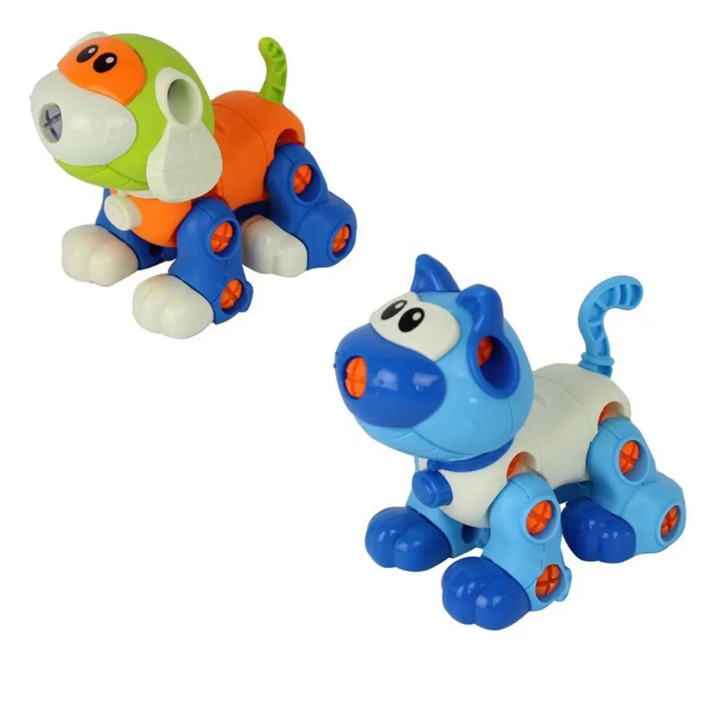 Новые умные милые модные съемные милые пластиковые игрушки съемный Кот и собачьи игрушки модели умные игрушки для детей съемные игрушки