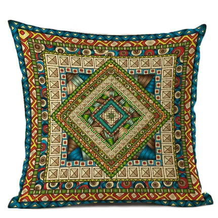 Африканская национальная полоса богемный стиль геометрические домашние декоративные пледы наволочки льняные этнические чехол для подушки наволочка