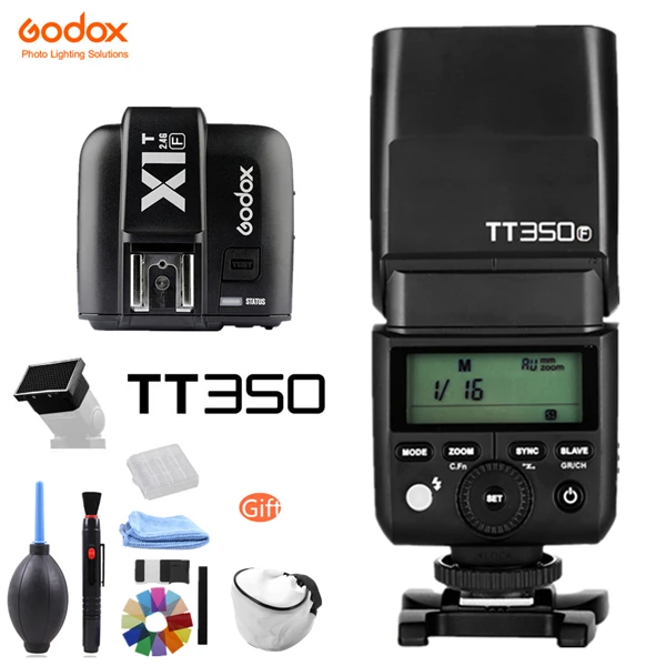 Godox TT350 GN36 2,4 г ttl HSS мини-Вспышка Speedlite+ X1T X Системы триггер передатчик для Canon Nikon sony фужи Олимпус Камера - Цвет: for Fujifilm