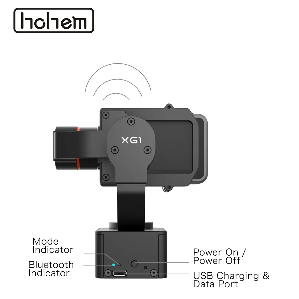 Hohem XG1 классический переносной карданный 3-осевой стабилизатор Bluetooth Управление для DJI Osmo экшн Камера Gopro Hero 7/6/5 SJCAM Yi 4K