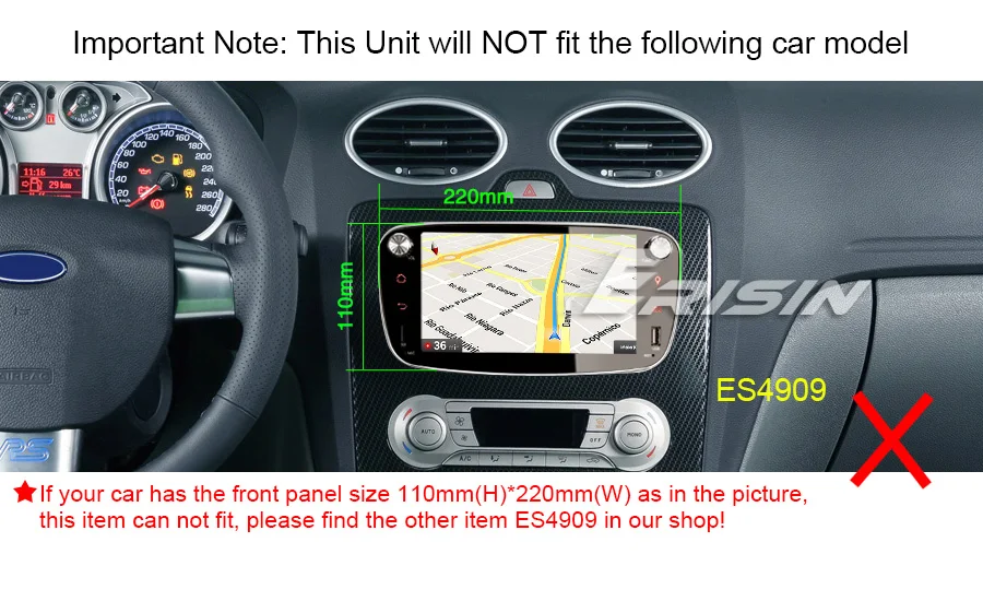 Perfect 7" Android 9.0 OS Car DVD Multimedia GPS Radio for Ford C-Max 2005-2007 & Transit 2005-2011 & Mondeo 2003-2007 Fusion 2006-2011 4