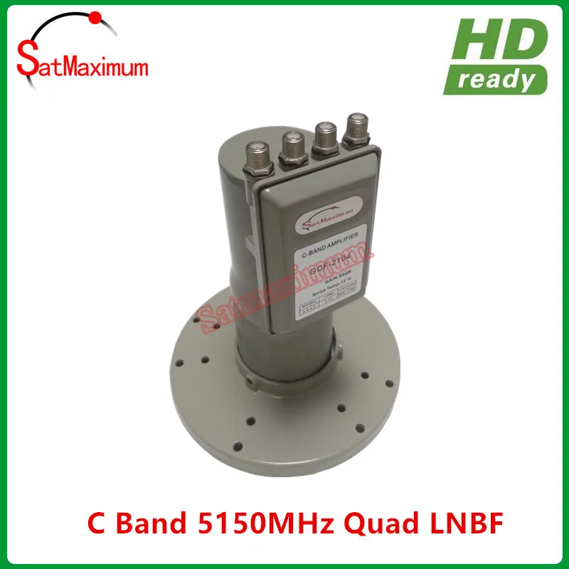 Digital Ready LNB C band 4 output Quad LNBF with L.O Frequency 5150MHZ