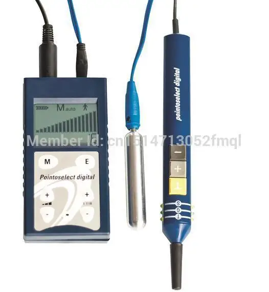 

Pointoselect Digital point finder for auricular and body acupuncture therapeutic apparatus+Electrode+probe 3pc /set