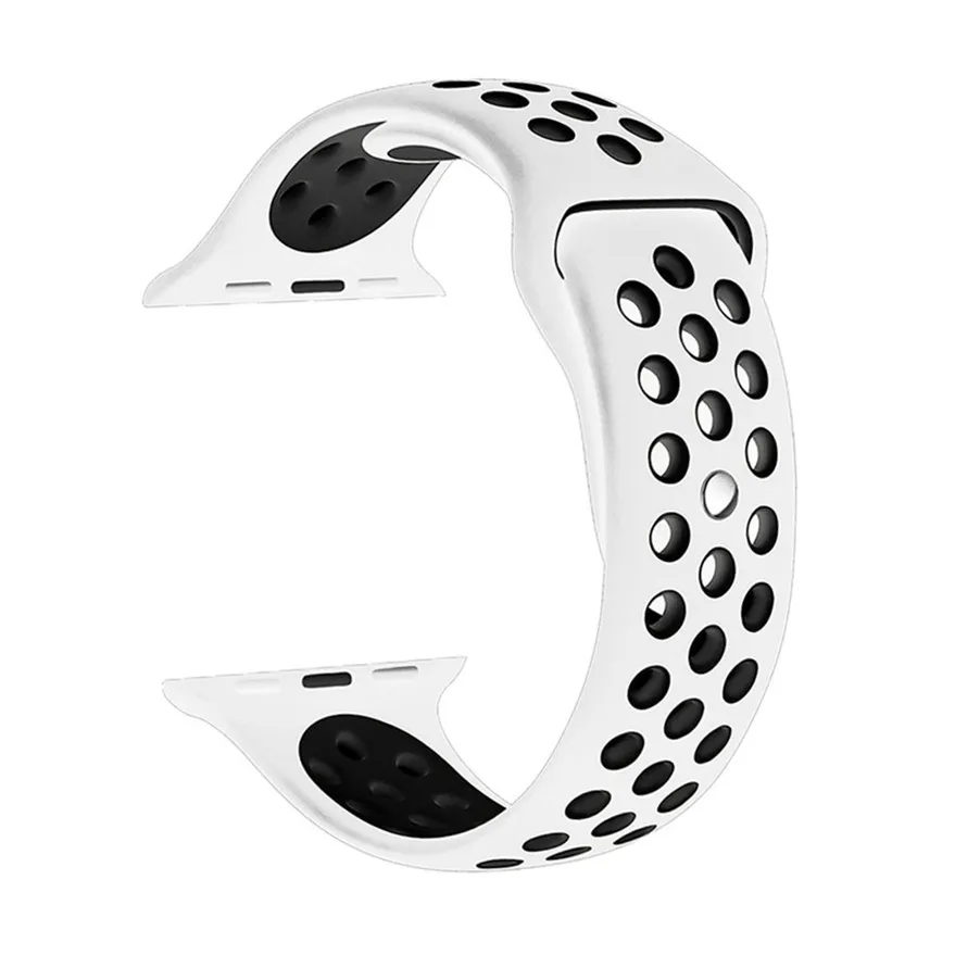 Ремешок для Apple Watch 4, 3, 2, 1, ремешок 38 мм, 40 мм, силиконовый браслет 42 мм, 44 мм, ремешок из резины iwatch 4, 3, 2, ремешок, браслеты