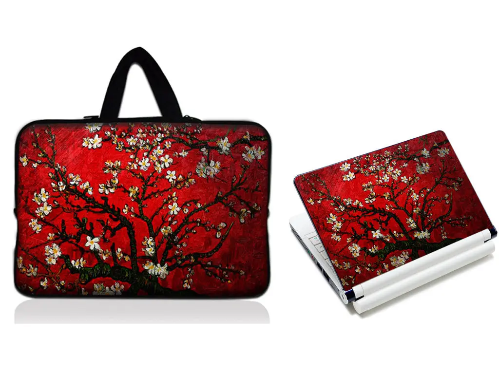 

Van Gogh 12" 13.3" 14" 15.6" Laptop Sleeve Bag Notebook Case Protector Pouch + Laptop Sticker Skin Decal For LENOVO HP DELL ACER