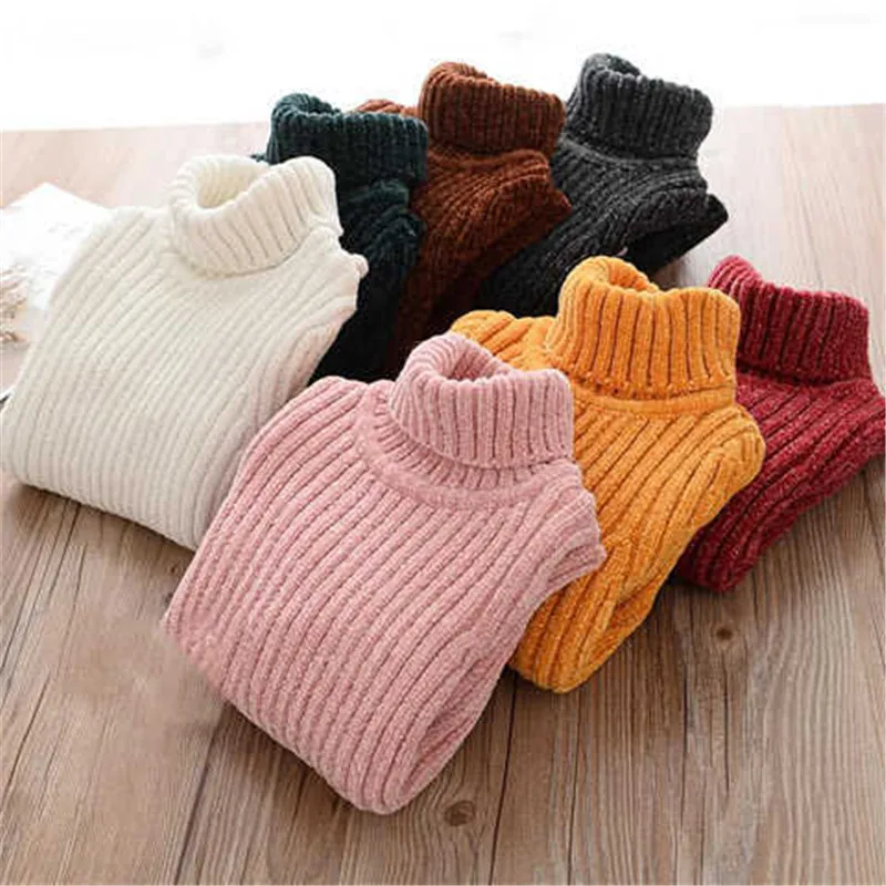 

Thick Cotton Girl Boy Sweater Baby Clothes 2018 Winter Kids Sweaters Girls Coats Plus Velvet Knitted Children Clothing 3st030