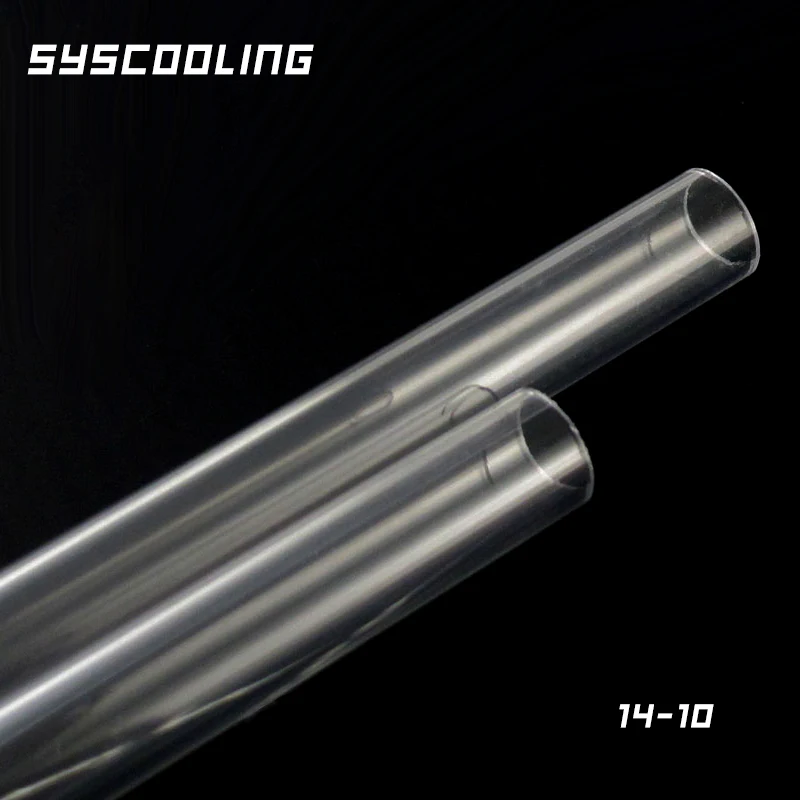 Syscooling прозрачная акриловая жесткая защитная трубка ID10mm OD14mm 40 см, 60 см