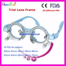 XD03 розничный светильник синий фиксированный PD расстояние оптическая оправа для пробных линз 10 различных цветов для опций