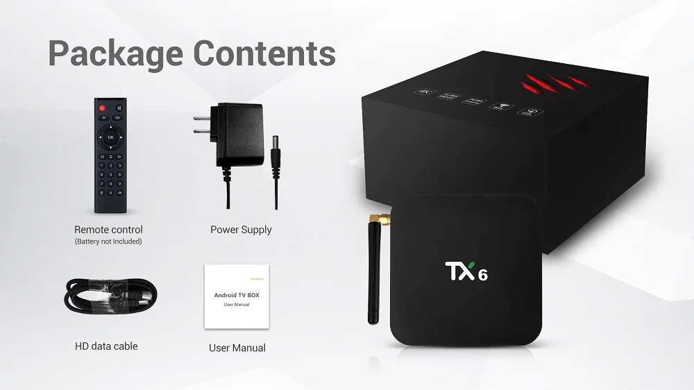 Tanix TX6 Android Smart 9,0 tv Box Allwinner H6 четырехъядерный 2G/4G 16G/3 2G/64G 4K 2,4G/5 GHz двойной WiFi Google Youtube телеприставка