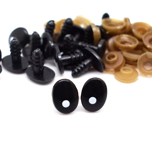 60 Pieces Oval Shape Plastic Safety Eyes for Teddy Bear Doll Animal Puppet  Craft Doll Making Accessories Craft Supplies 20x13mm - AliExpress