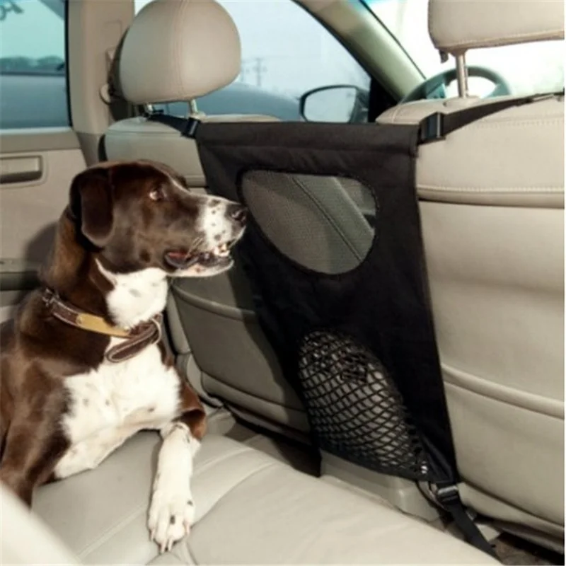 

Pet Car Products Car Back Seat Dog Guardrail Vehicle Pet Safety Mesh for Prevent Dogs Access To The Front Seats