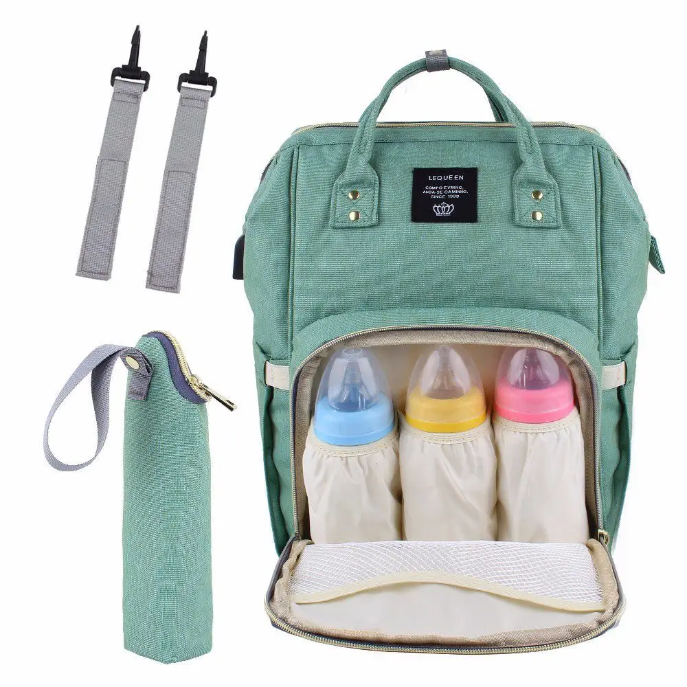 Lequeen рюкзак для мамы сумка женская большая Детская сумка подгузник для беременных сумка рюкзак дизайнерская большая сумка для прогулок сумка для путешествий пеленки для ухода сумка для коляски сумка для мамы - Цвет: 29