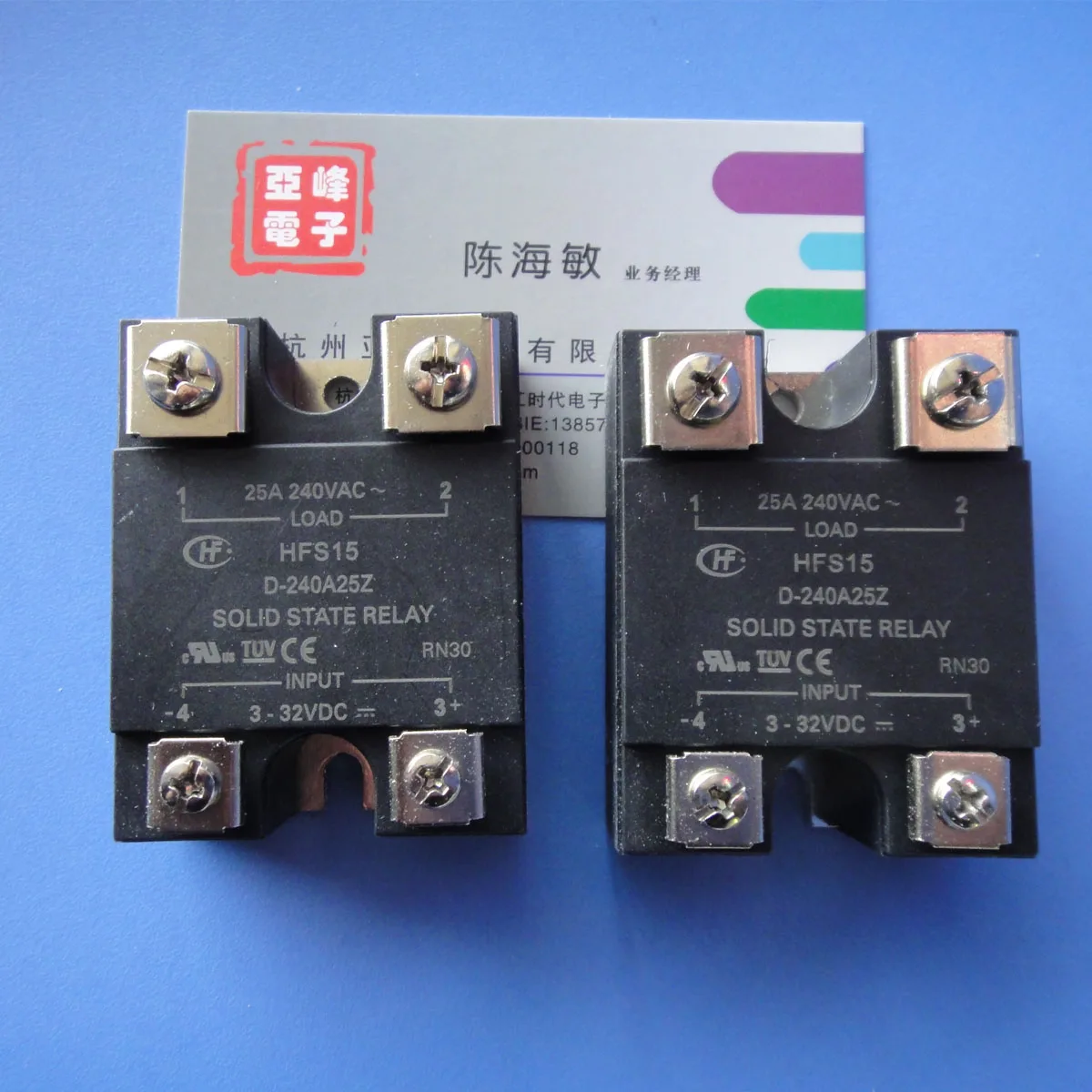 

HFS15-D-240A25Z solid-state relay input 3-32VDC output 25A240VAC