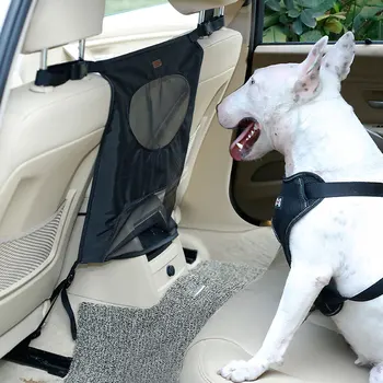 

Pet Dog Car Backseat Barrier Car Back Seat mesh Fence Covers Net Outgoing Barrier Screen Backseat Safety for pets outdoor