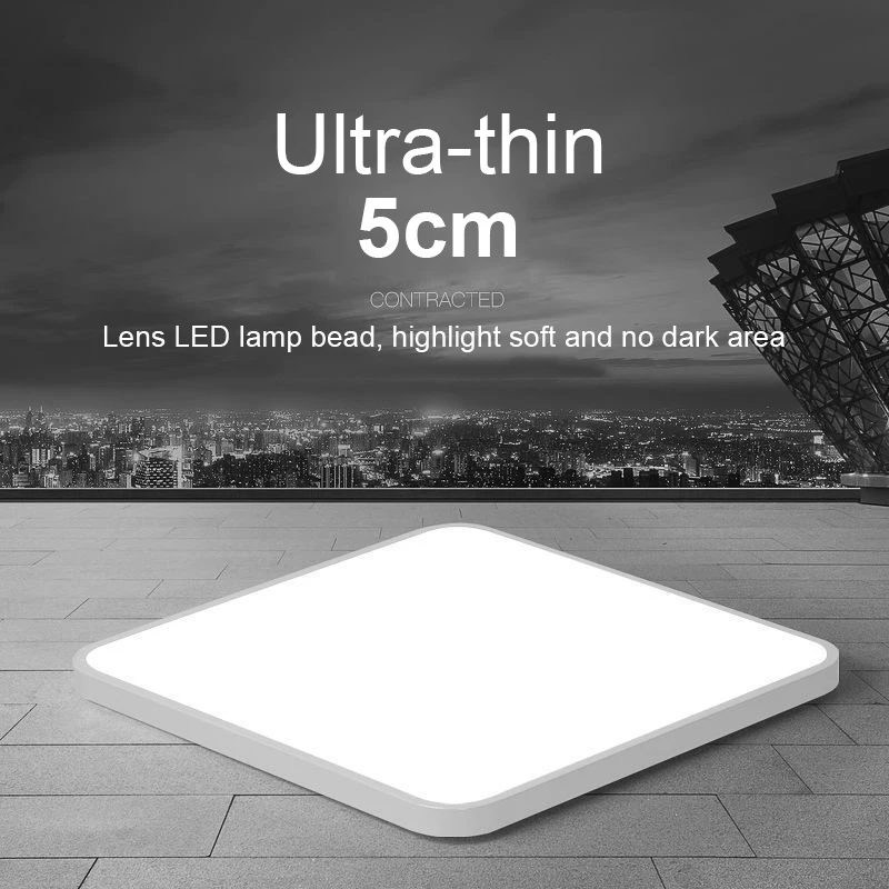 

LED Acrylic Ceiling Light Super Thin Bedroom Balcony Lamps Aluminum Frame Light HVR88