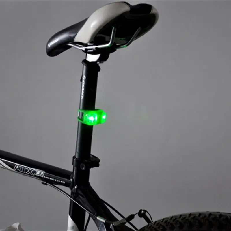 Top MUQGEW 2PCS Silicone Bike Bicycle Cycling Head Front Rear Wheel LED Flash Light Lamp New Arrival Bicycle Accessories Bike Lamp 8