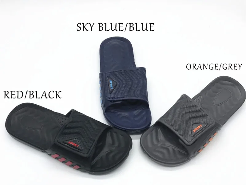 

MENS FASHION MULES CLOGS SANDALS SUMMER SS19 BUCKLE BEACH SLIDES NON-SLIP SLIPPERS FOR MEN EURO40 41 42 43 44 45 GREY BLACK BLUE
