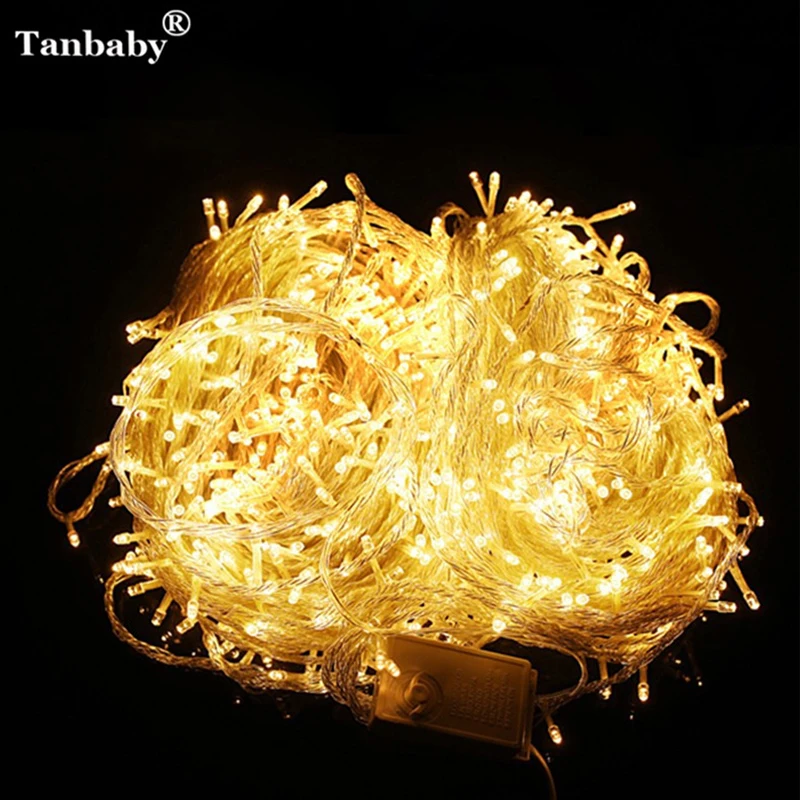 Koop Tanbaby LED Holiday String Light 10 M 20 M 30 M 50 M 100 M Kerst Party Fairy Deco Licht AC110V 220 V Lamp Luces Guirlande