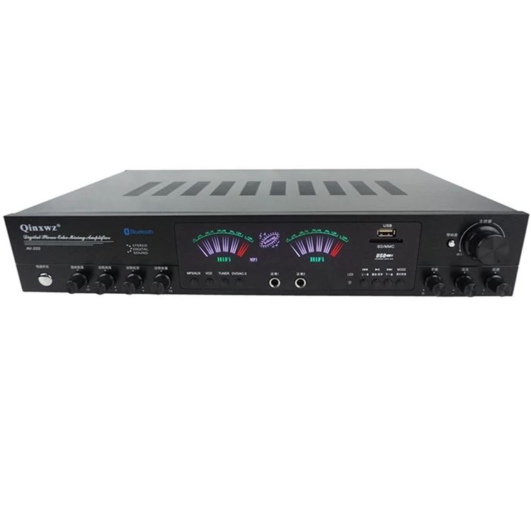 

Bluetooth power amplifier card amplifier U disk amplifier 5 channel home theater amplifier karaoke amplifier 220V amplifier