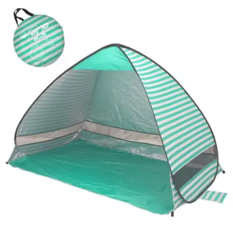 

Draagbare strand tent! pop up Automatisch set up camping strand tent snel open outdoor UV50 + bescherming 200*120*130 CM