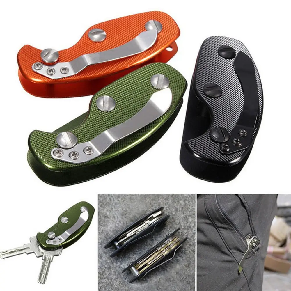 

EDC gear key keychain holder folder clamp pocket multi tool organizer collector smart clip kit bar gadget outdoor camp