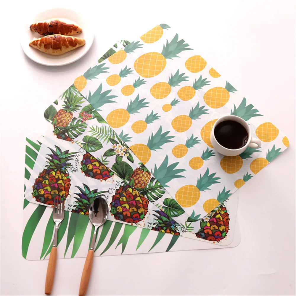 الأناناس تحديد الموقع سادة طاولة طعام البلاستيك BPA شحن الاستوائية نمط للماء الحرارة العزل المفارش عاء كوستر 43X28 سنتيمتر الأناناس تحديد الموقع سادة طاولة طعام البلاستيك BPA شحن الاستوائية نمط للماء الحرارة العزل المفارش عاء كوستر 43X28 سنتيمتر