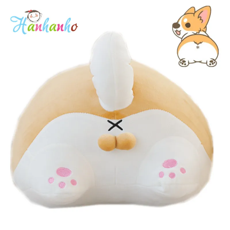 

Cute Corgi Butt Plush Cushion Stuffed Animal Soft Pillow Dog Bottom Sofa Cushion Creative Gift