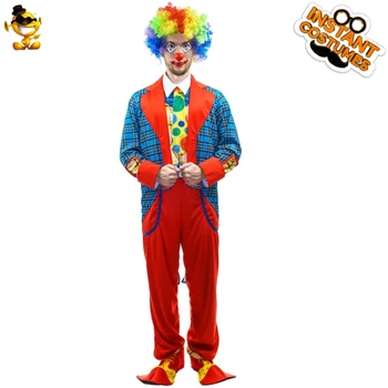 

Carnival Party Men's Party Clown Outfits Costume Masquerade Party Funny Clown Costume for Adult Man Clown