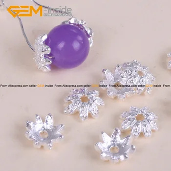 

Tibetan Silver Flower Spacer 7mm Craft Beads Caps Component Jewellery Findings Diy Bracelet Necklace 20 Pcs Free Shipping