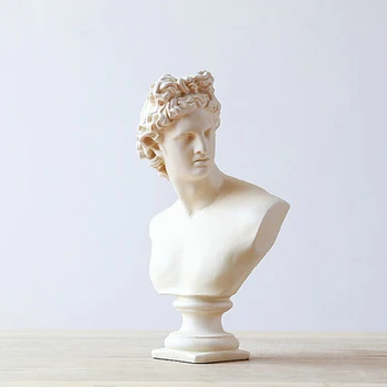 

David Apollo portrait sculpture model artwork for the study living room window decoration figure Model statue