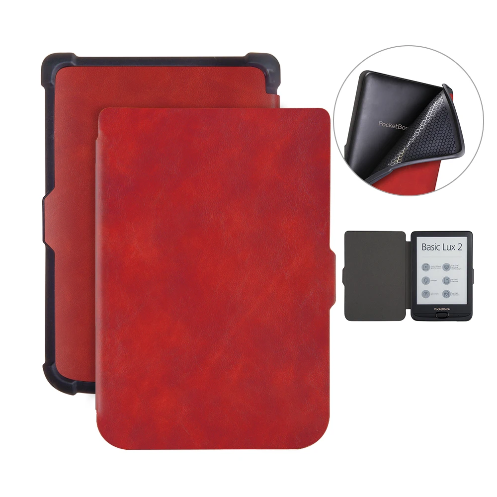 Умный тонкий защитный чехол для Pocketbook 616/627/632 basic Lux 2/touch Lux/touch HD Ereader+ 2 Бесплатный подарок