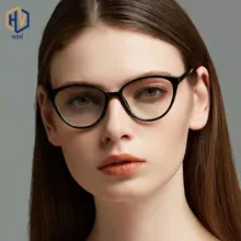 Женские очки кошачий глаз оправа PC Ретро Леди рецепт Леопард большие очки оправа очки при близорукости