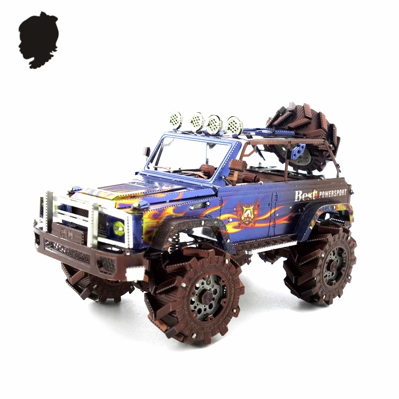 

Piececool SUV OFF-ROAD VEHICLE Color Assembly Model 3D Car Puzzle Creative Gifts DIY Metal Toys Parent-child Interaction